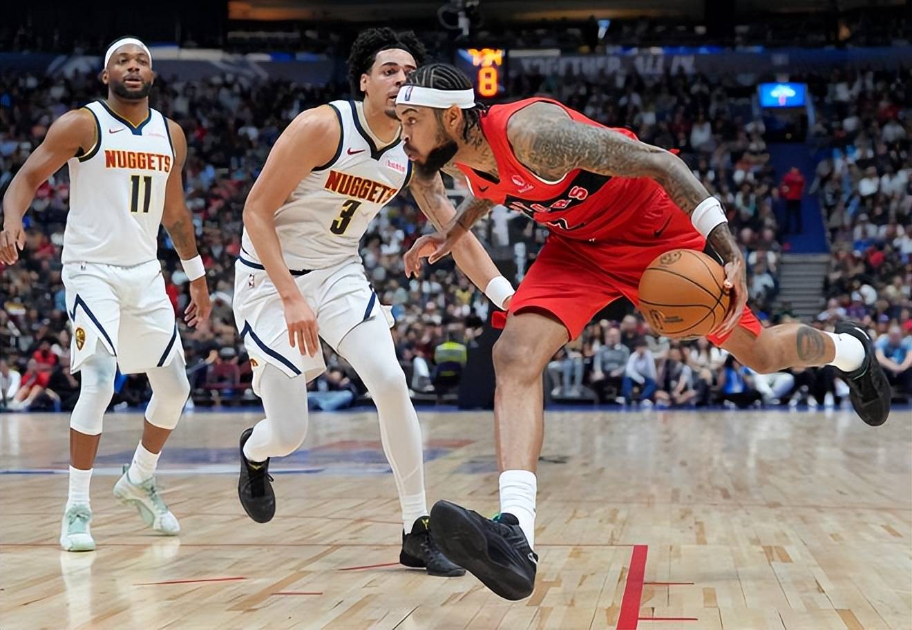 包含掘金险胜希腊男篮，拉塞尔制霸全场的词条